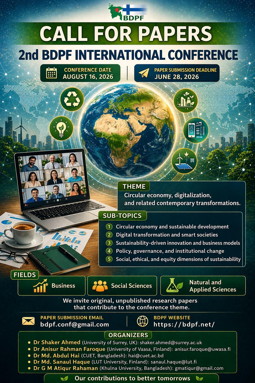 Call for papers:  2nd BDPF conference 2026